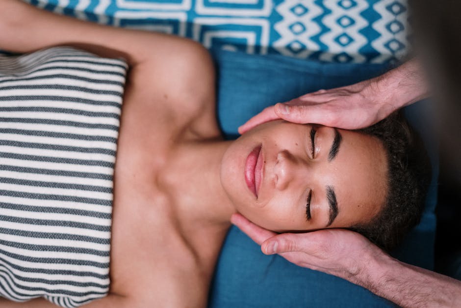 A peaceful spa facial massage promoting relaxation and skincare wellness.